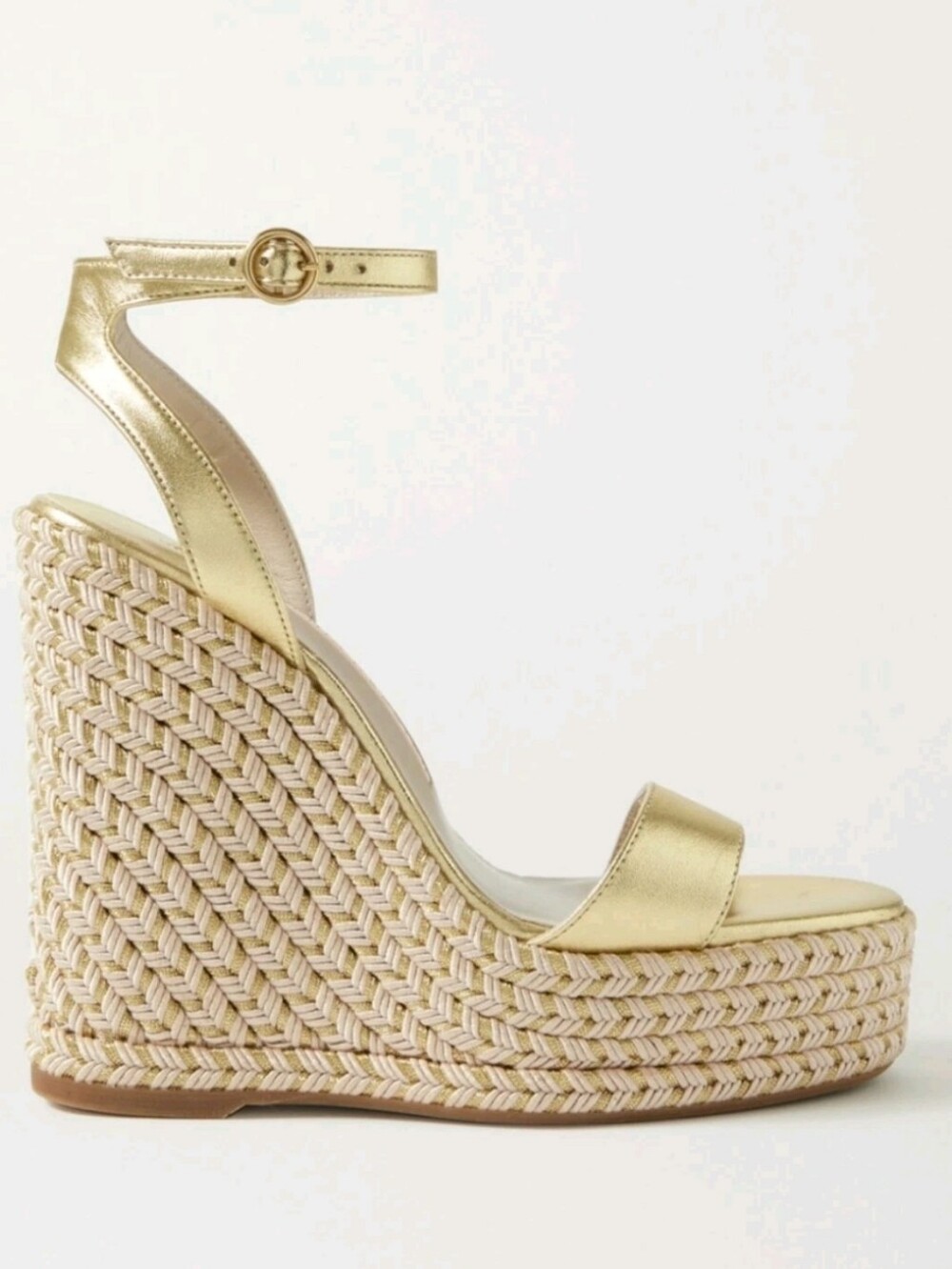 SOPHIA WEBSTER Lucita Espadrille Wedge Sandals Champagne Size 41 MSRP $550